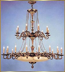 Alabaster Chandeliers Model: RL 1884-160